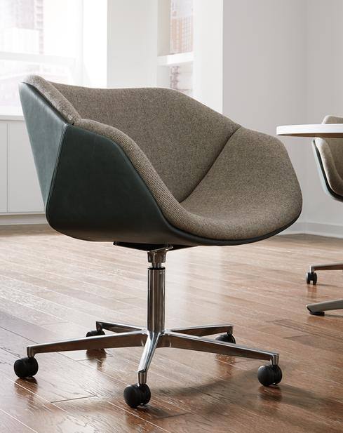 Delgado two-tone swivel conference chair